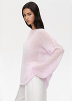 Ines | Jersey Ligero de Cuello Barco