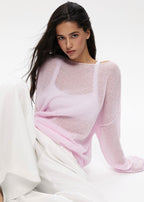 Ines | Jersey Ligero de Cuello Barco