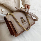 Marilena | Bolso de Cadena de Diseño Estructurado - Caqui