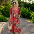 Chiara | Vestido Ligero y Vaporoso con un Corte Favorecedor - Rojo