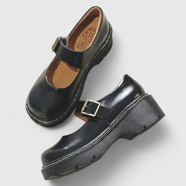 Avellina | Mary Janes con Plataforma Dentada