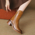 Matilde | Botines de Tacón en Piel Premium