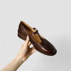Ghita | Zapatos con Tira en T y Perforaciones Brogue