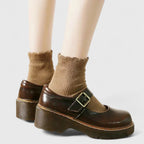 Avellina | Mary Janes con Plataforma Dentada