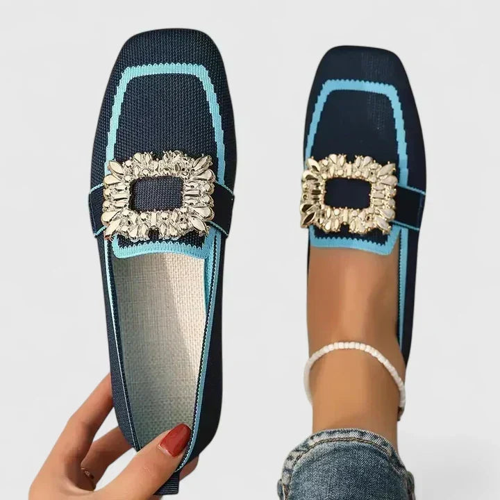 Cristina | Mocasines Ortopédicos con Plantilla Acolchada - Azul