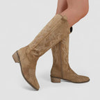 Noemi | Botines Camperos Ortopédicos con Plantilla Acolchada - Beige