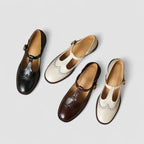 Ghita | Zapatos con Tira en T y Perforaciones Brogue