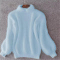 Giulietta | Jersey Suave de Cuello Alto para Invierno - Azul