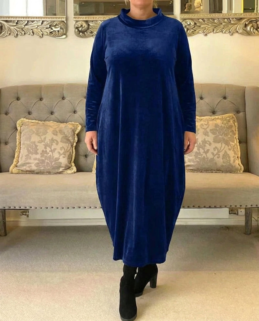 Lorella | Vestido Relajado de Terciopelo