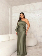 Gina | Vestido Maxi Elegante de un Hombro