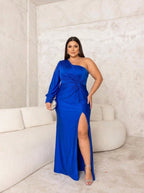 Gina | Vestido Maxi Elegante de un Hombro