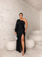Gina | Vestido Maxi Elegante de un Hombro