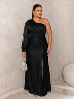 Gina | Vestido Maxi Elegante de un Hombro