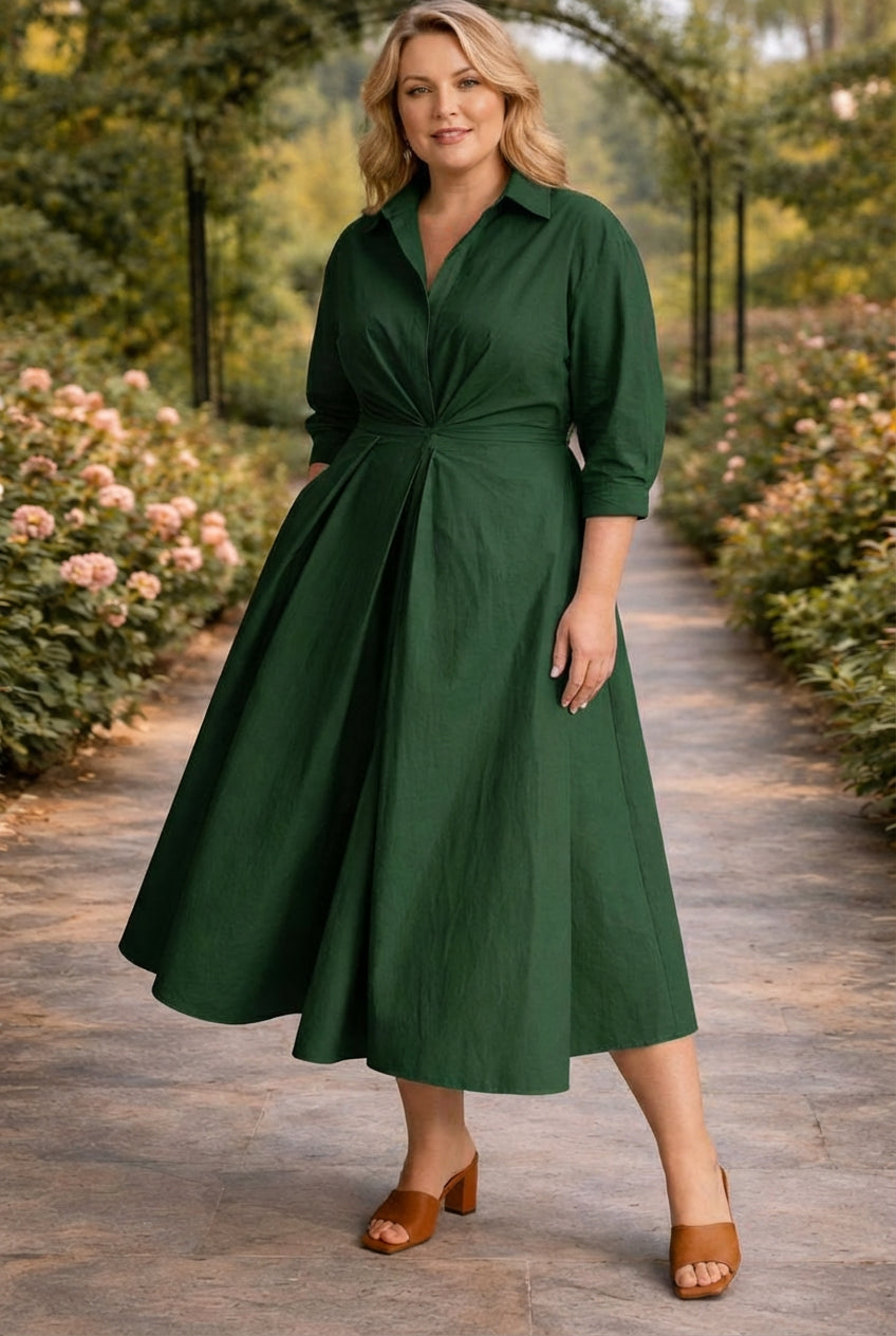 Filippa | Vestido Maxi Fluido de Cuerpo Cruzado