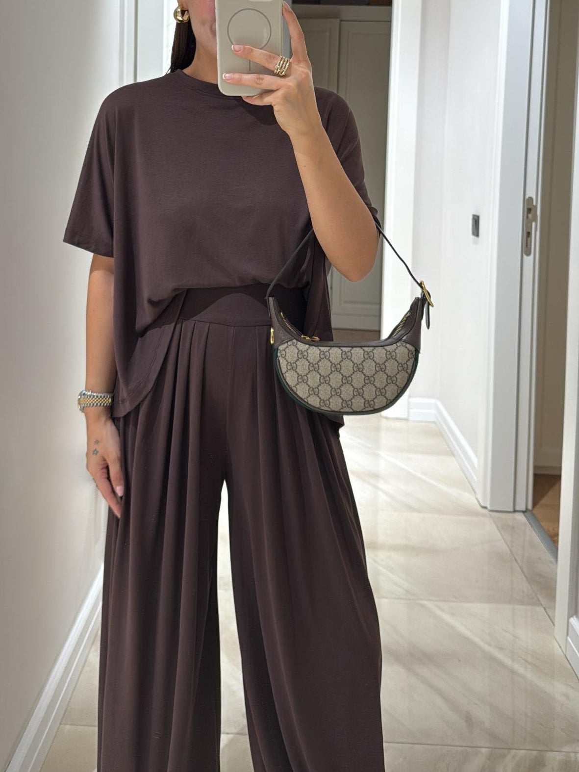 Ottavia | Conjunto Casual de Camiseta y Pantalón Ancho