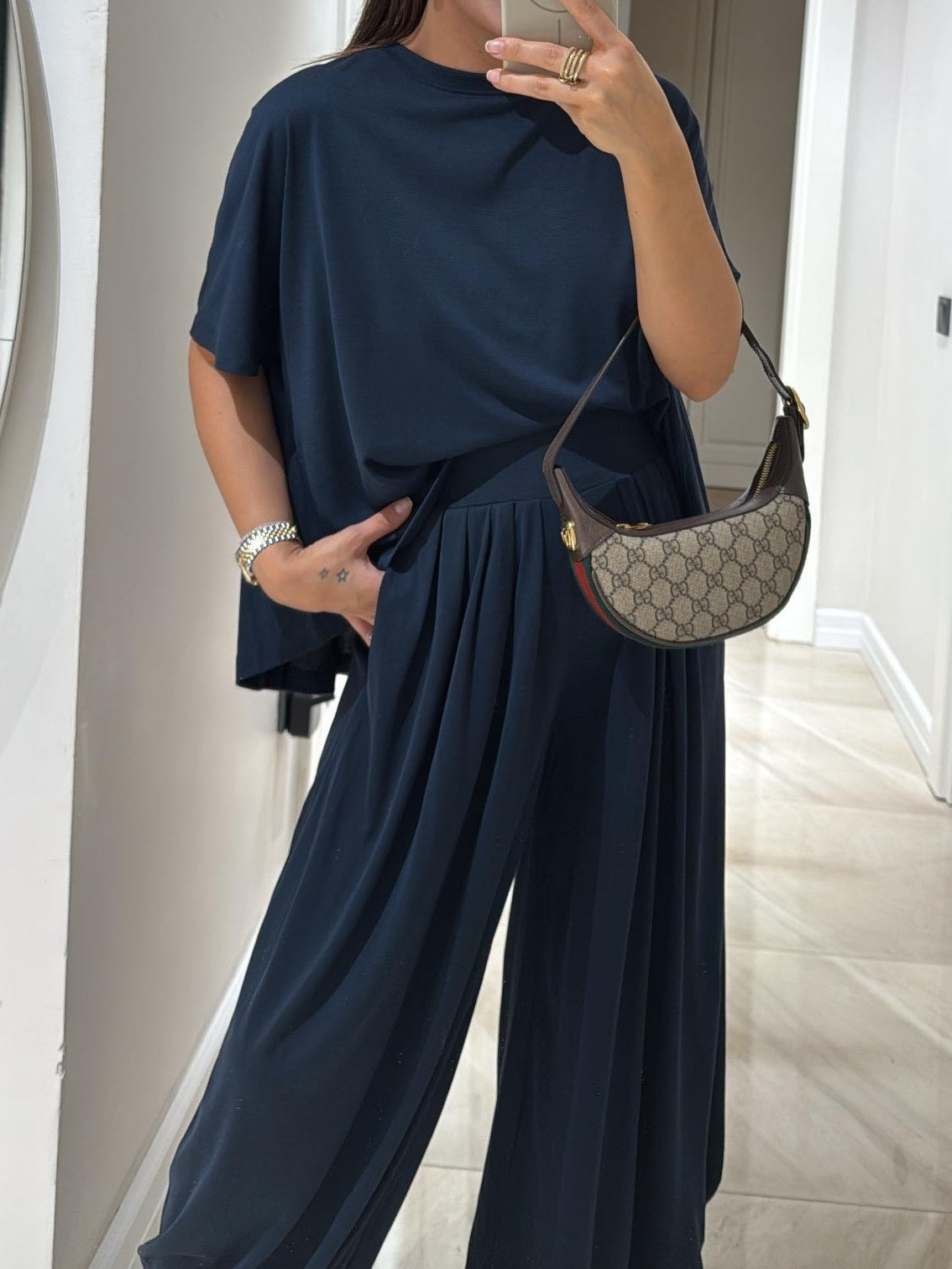 Ottavia | Conjunto Casual de Camiseta y Pantalón Ancho