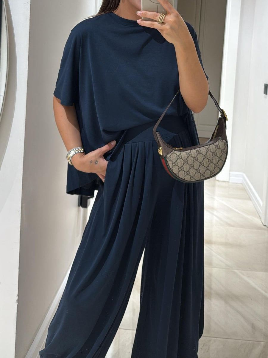 Ottavia | Conjunto Casual de Camiseta y Pantalón Ancho