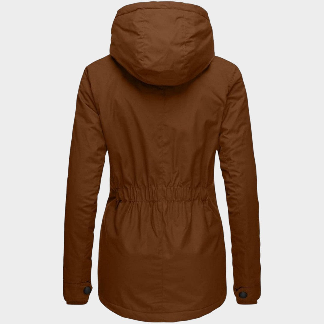 Anna | Chaqueta otoñal larga de felpa