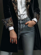Alessandra | Blazer Entallado con Ribete Barroco