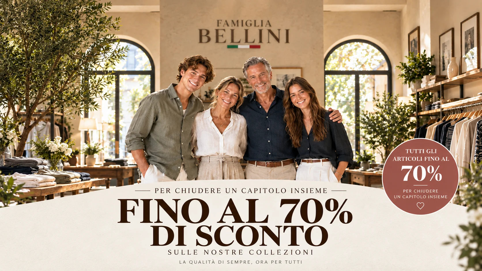 Famiglia Bellini - Fino al 70% di sconto