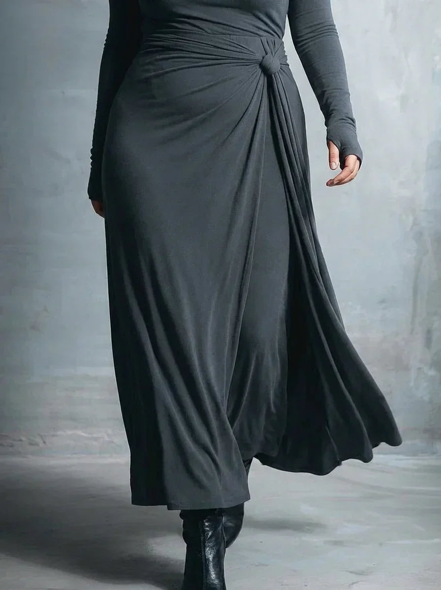 Fernanda | Vestido Maxi con Nudo Lateral