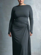 Fernanda | Vestido Maxi con Nudo Lateral