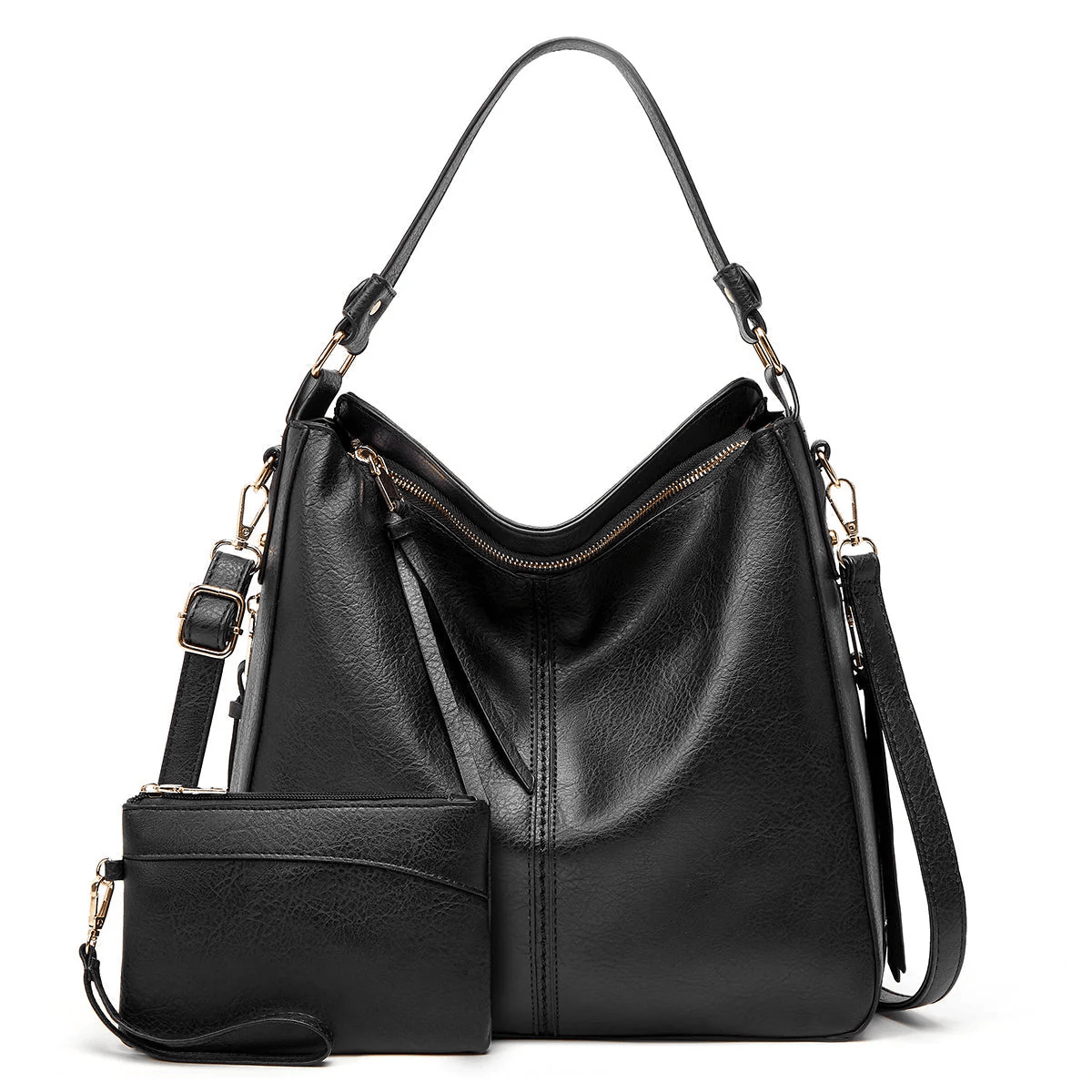 Marisa | Bolso de Mano Clásico de Estilo Vintage - Negro