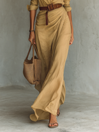 Lorenza | Vestido Largo Casual con Solapa