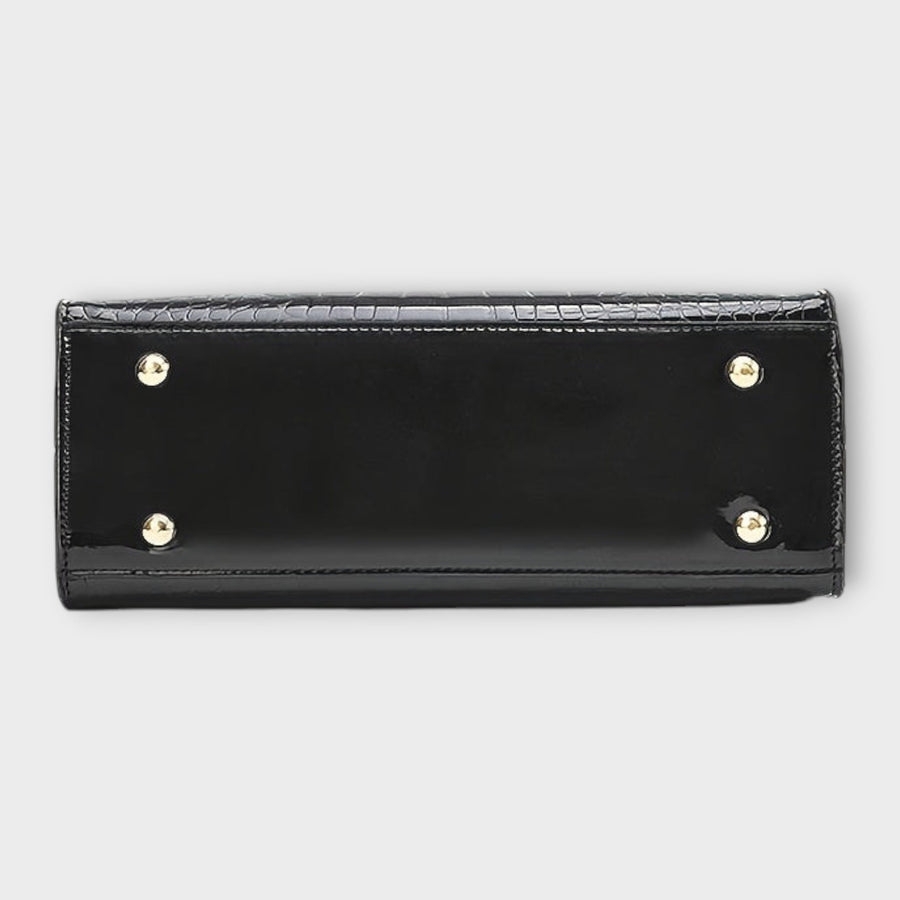 Lucia | Bolso Tote Estructurado con Efecto Cocodrilo