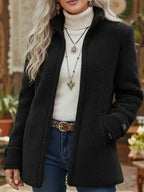 Bianca | Chaqueta Acogedora con Cuello Mao