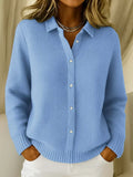 Fedora | Camisa Holgada de Cuello Camisero con Botones - Azul