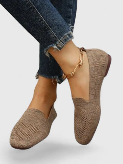 Flavia | Zapatillas Ortopédicas con Cordones - Caqui