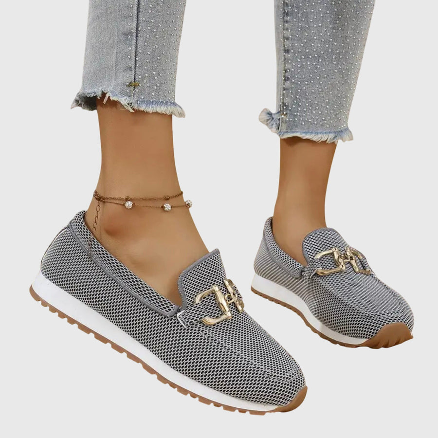 Agnese | Zapatillas Mocasín Ortopédicas - Gris