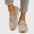 Agnese | Zapatillas Mocasín Ortopédicas - Beige