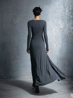 Fiorella | Vestido Maxi con Nudo Lateral