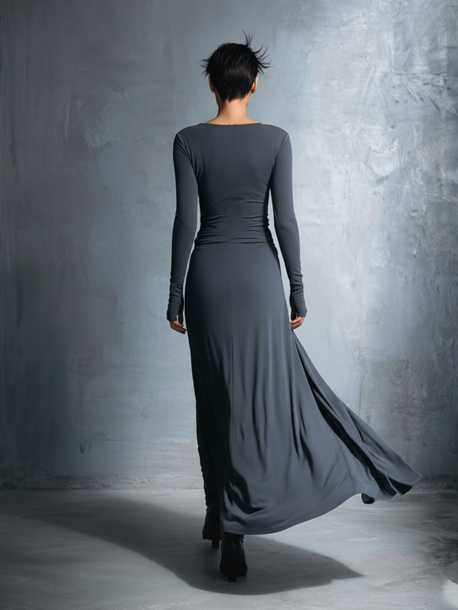 Fiorella | Vestido Maxi con Nudo Lateral