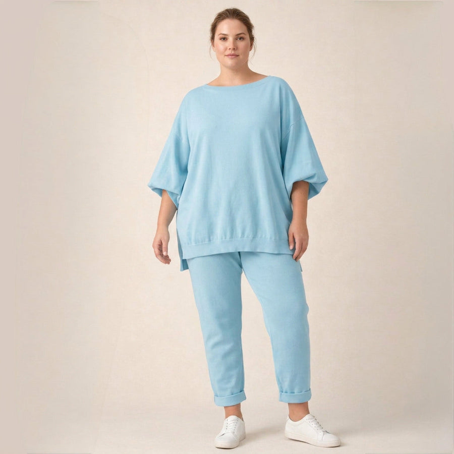 Chiaretta | Conjunto Cómodo de Blusa y Pantalón Recto