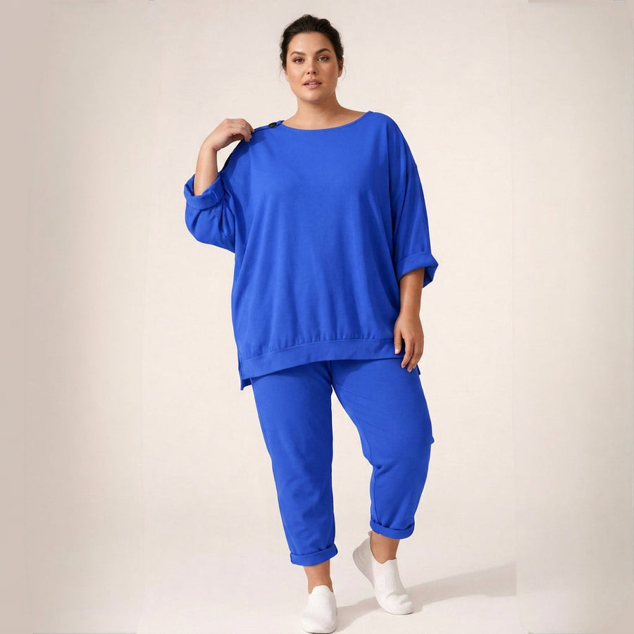 Chiaretta | Conjunto Cómodo de Blusa y Pantalón Recto
