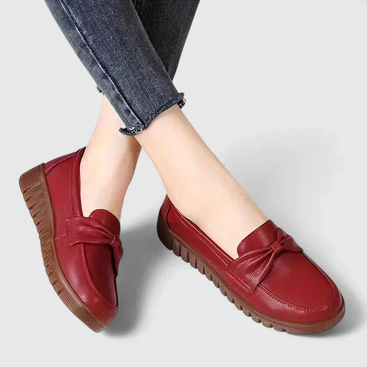 Fiammetta | Mocasines Ortopédicos Slip-On - Rojo
