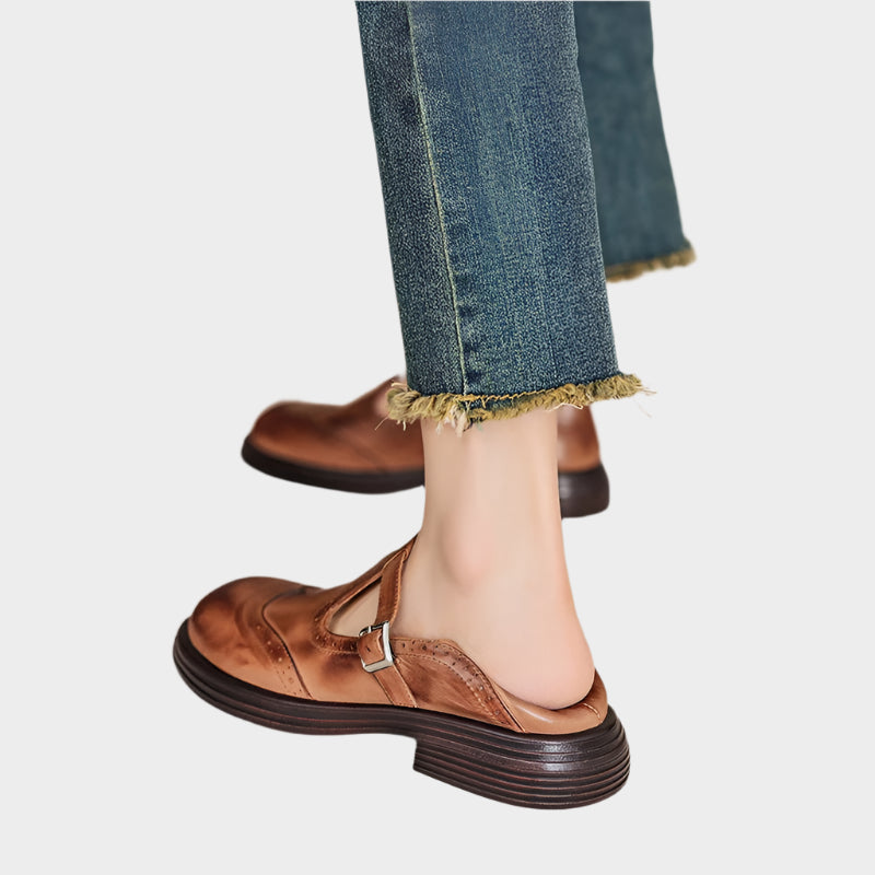 Fabiana | Mocasines Clásicos Estilo Mary Jane