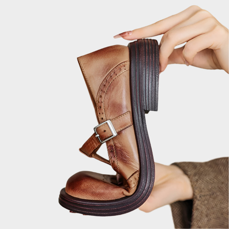 Fabiana | Mocasines Clásicos Estilo Mary Jane