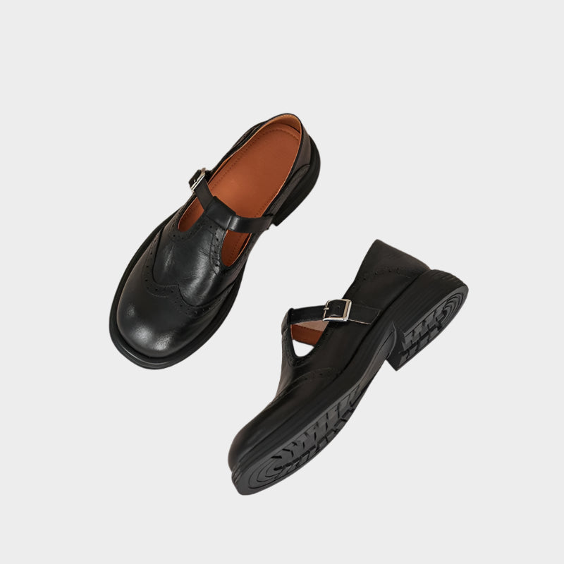 Fabiana | Mocasines Clásicos Estilo Mary Jane