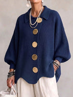 Tiziana | Cárdigan Oversize con Cuello XL