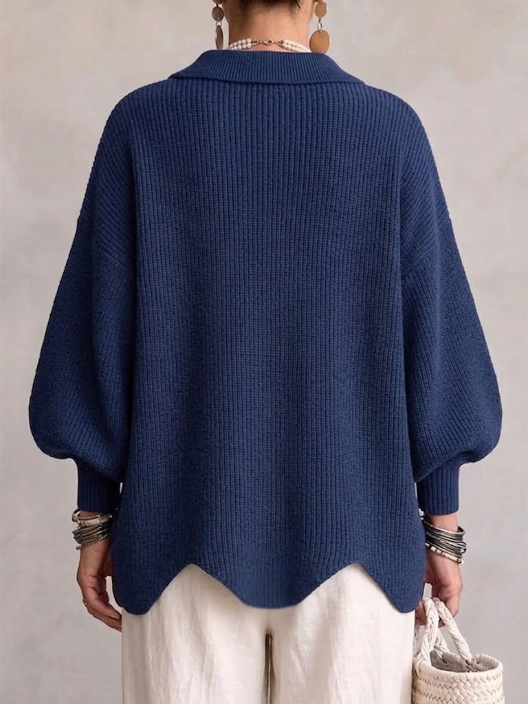 Tiziana | Cárdigan Oversize con Cuello XL