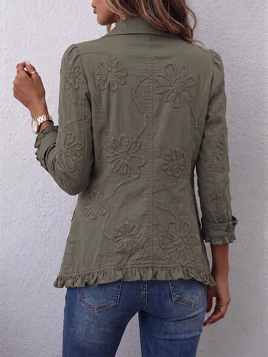 Simona | Chaqueta con Volantes y Botones