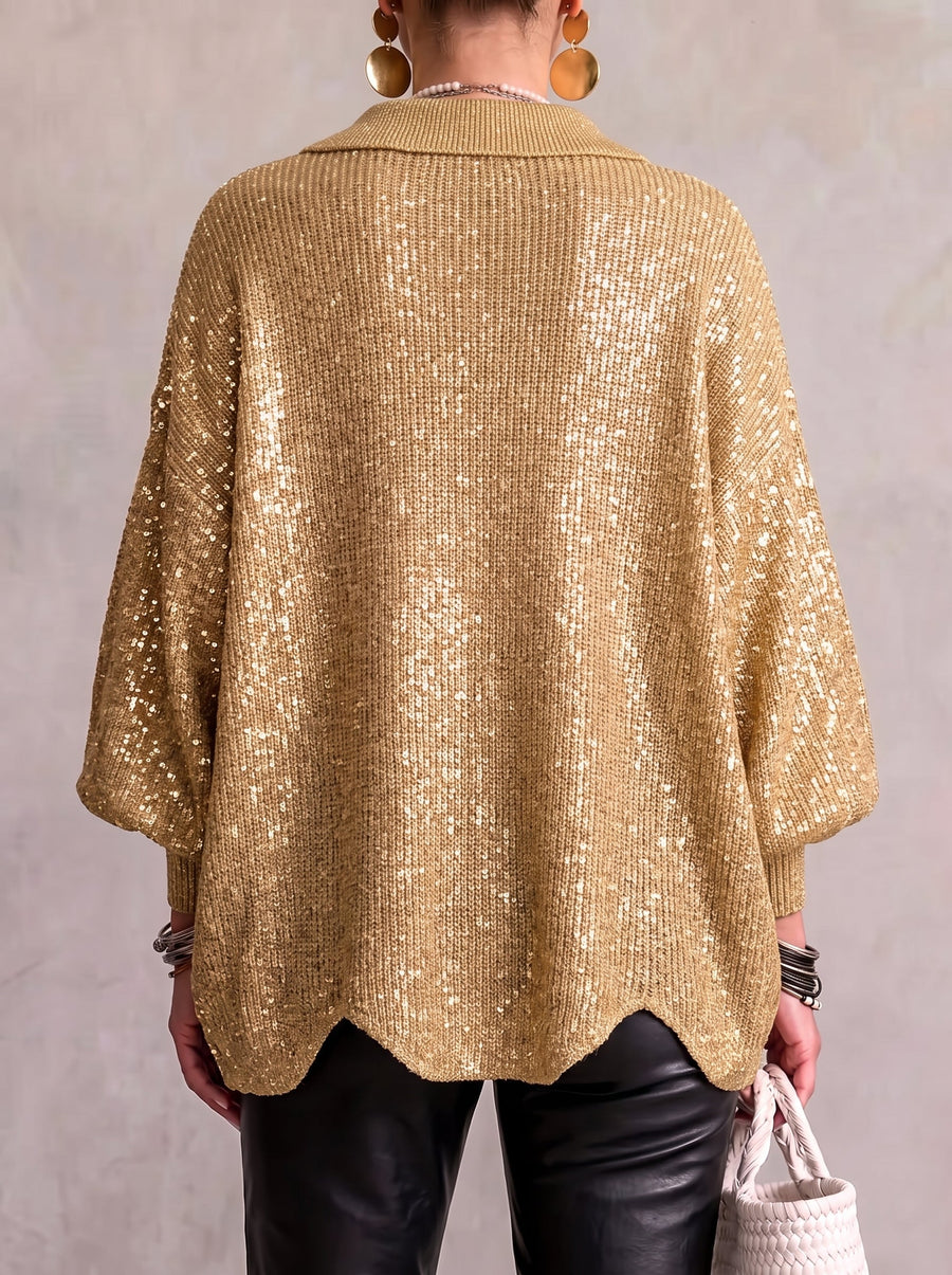 Tiziana | Cárdigan Oversize con Cuello XL