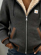 Armida | Chaqueta con Capucha y Cremallera de Textura Acolchada